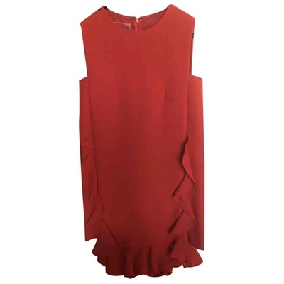 Pre-owned Giambattista Valli Silk Dress In Red