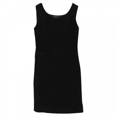 Pre-owned Alberta Ferretti Tweed Dress In Black