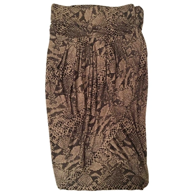 Pre-owned By Malene Birger Skirt In Beige