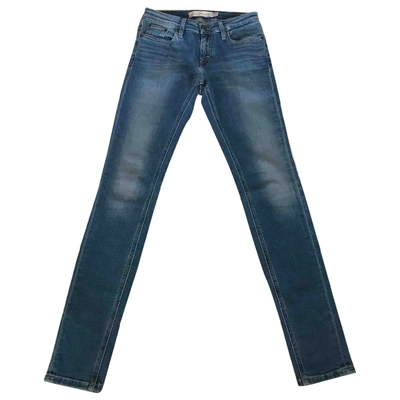 Pre-owned Calvin Klein Slim Jeans In Blue