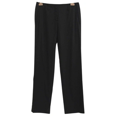 Pre-owned Brioni Wool Slim Pants In Black