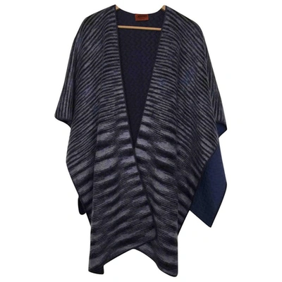 Pre-owned Missoni Poncho In Blue