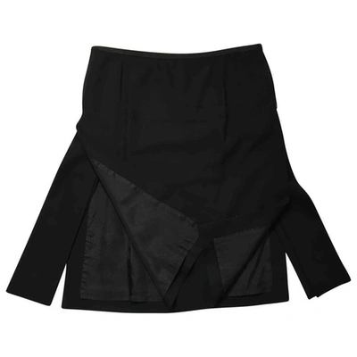 Pre-owned Chloé Wool Mid-length Skirt In Black