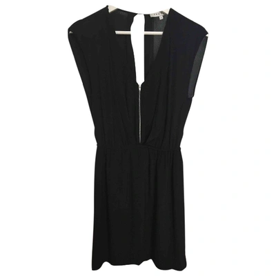 Pre-owned Sandro Mini Dress In Black