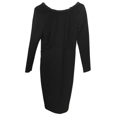 Pre-owned Maje Mid-length Dress In Black