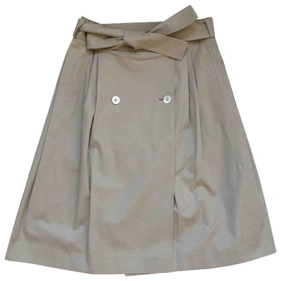 Pre-owned Jil Sander Mid-length Skirt In Beige