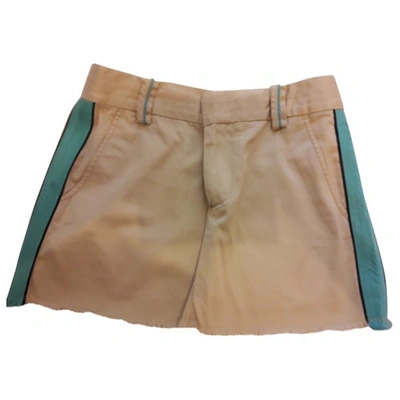 Pre-owned Marc Jacobs Mini Skirt In Beige