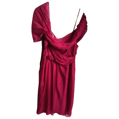 Pre-owned Alberta Ferretti Silk Mini Dress In Other