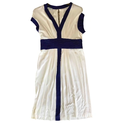 Pre-owned Philosophy Di Alberta Ferretti Mid-length Dress In Ecru