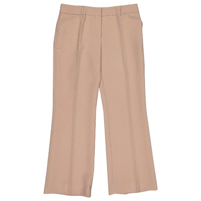 Pre-owned Miu Miu Straight Pants In Beige