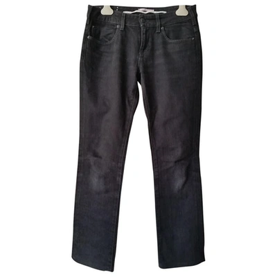 Pre-owned Vanessa Bruno Straight Jeans In Black