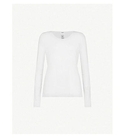 Wolford Ladies White Jersey Pullover Top