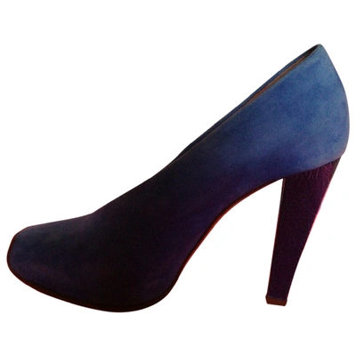 Pre-owned Philosophy Di Alberta Ferretti Heels In Blue