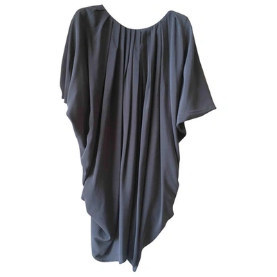Pre-owned Space Style Concept Silk Mid-length Dress In Grey
