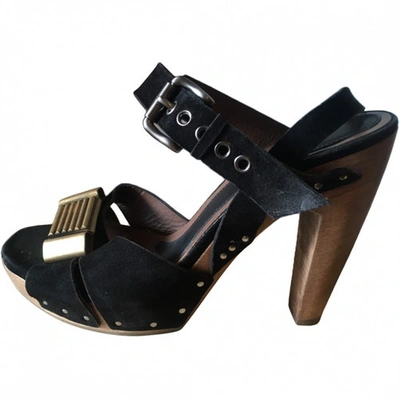 Pre-owned Marni Sandals In Black
