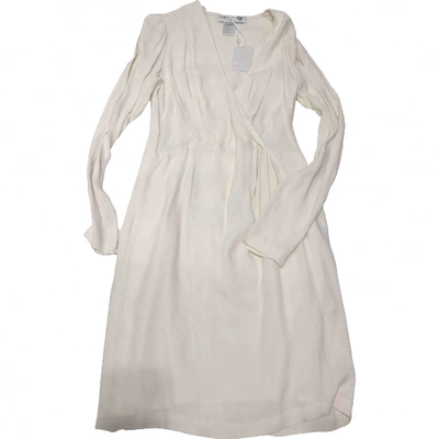 Pre-owned Paul & Joe Silk Mid-length Dress In White