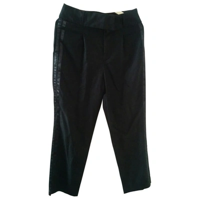 Pre-owned Marc By Marc Jacobs Wool Large Pants In Black