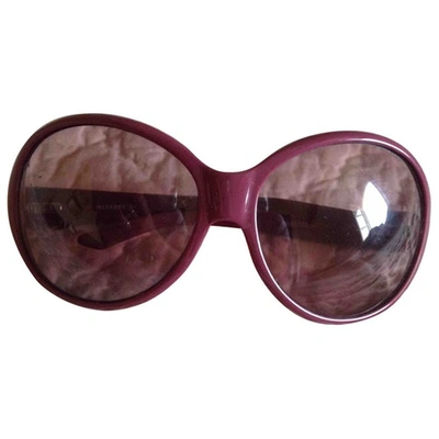 Pre-owned Missoni Burgundy Sunglasses