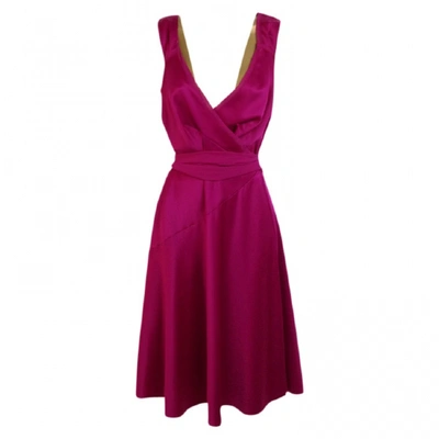 Pre-owned Amanda Wakeley Mid-length Dress In Pink