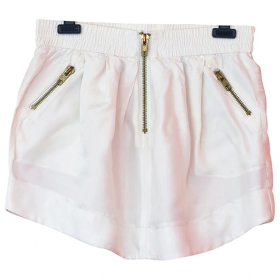 Pre-owned Gat Rimon Mini Skirt In White