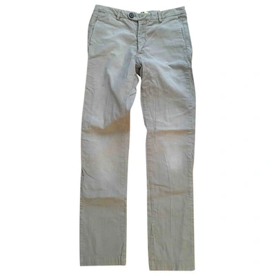 Pre-owned Msgm Chino Pants In Grey