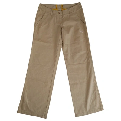 Pre-owned Puma Chino Pants In Beige