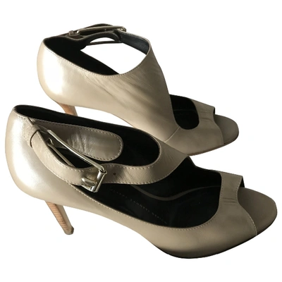 Pre-owned Giuseppe Zanotti Leather Heels In Beige