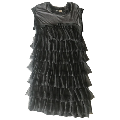 Pre-owned Lanvin Mini Dress In Anthracite