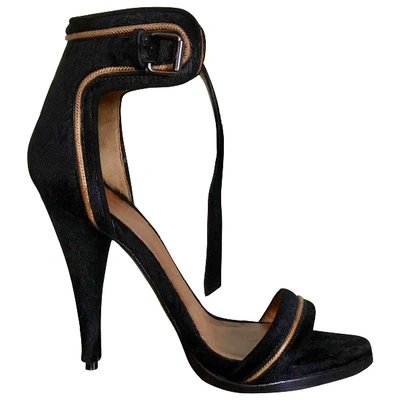 Pre-owned Givenchy Leather Sandals In Black