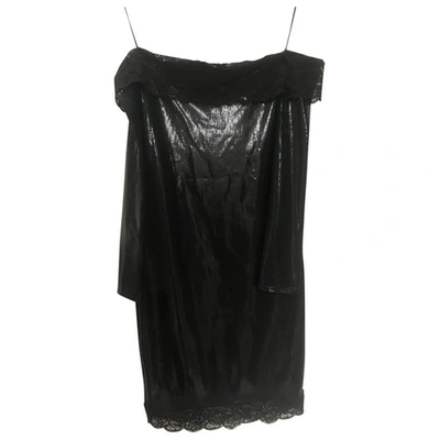 Pre-owned Faith Connexion Mini Dress In Black