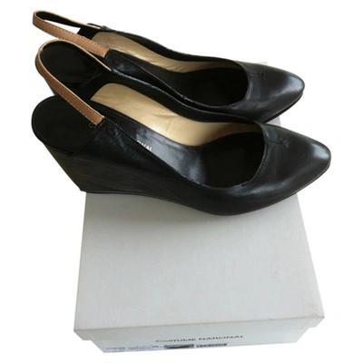 Pre-owned Costume National Wedge Heeled Pumps.