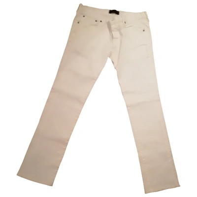 Pre-owned Mauro Grifoni White Cotton Jeans