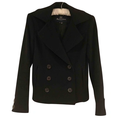 Pre-owned Aquascutum Black Wool Jacket