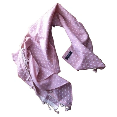 Pre-owned Jcrew Pink Cotton Scarf