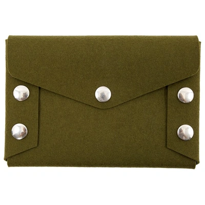 Pre-owned Mulberry Wool Purse In Khaki