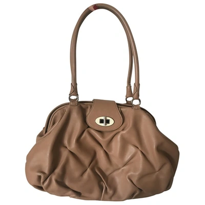 Pre-owned Smythson Leather Handbag In Brown