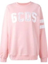 GCDS logo patch sweatshirt,MACHINEWASH