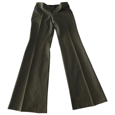 Pre-owned Gucci Large Pants In Khaki