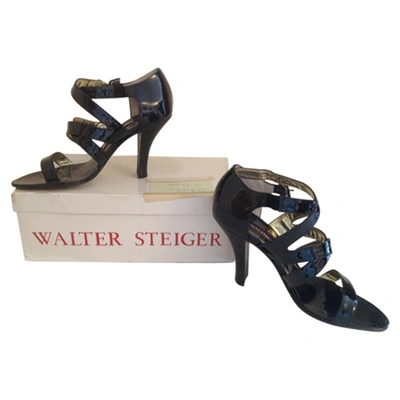 Pre-owned Walter Steiger Black Patent Leather Heels