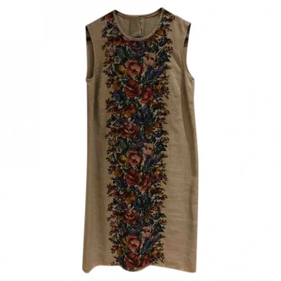 Pre-owned Dolce & Gabbana Linen Dress