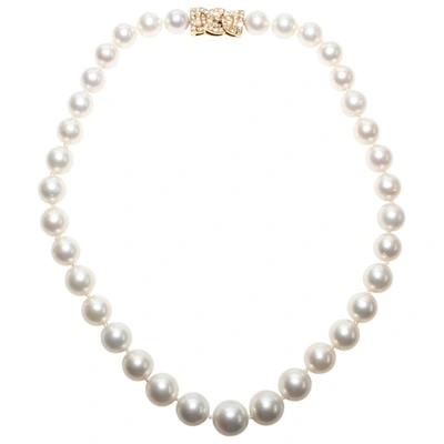 Pre-owned Garrard White Pearls Necklace