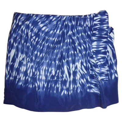 Pre-owned Thakoon Blue Silk Skirt