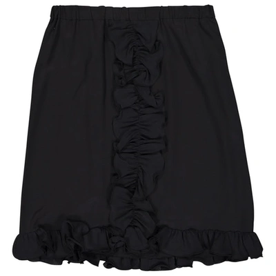 Pre-owned Marni Silk Mid-length Skirt In Black