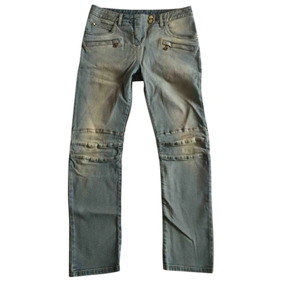 Pre-owned Balmain Cotton - Elasthane Jeans