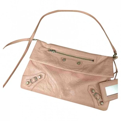 Pre-owned Balenciaga Leather Handbag In Pink
