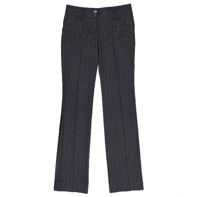 Pre-owned Dolce & Gabbana Straight Pants In Navy