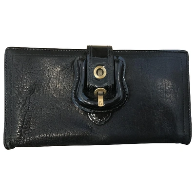 Pre-owned Fendi Leather Wallet In Black