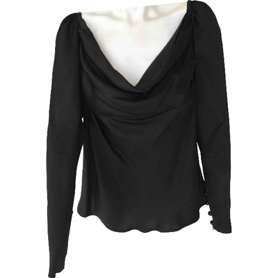 Pre-owned Saint Laurent Silk Blouse In Black