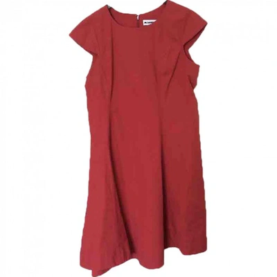 Pre-owned Jil Sander Mid-length Dress In Red