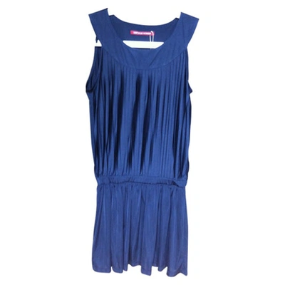 Pre-owned Comptoir Des Cotonniers Polyester Dress In Blue